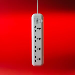 Powerstrip 4 way - "Pearl White"