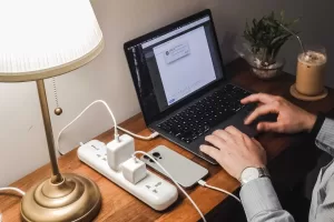 OOME office desk power strip, compact and efficient solution for powering multiple devices on your desk with surge protection and safety features.